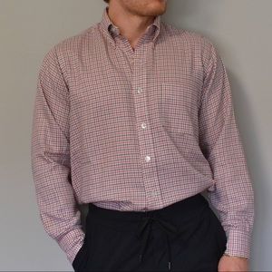 L.L. Bean Checked Button Down Shirt